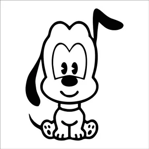 Carino cucciolo decalcomania adesivo vinile arte vivaio parete bambini camera D1 - Foto 1 di 7