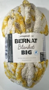 1 MANTA BERNAT GRANDE en AMARILLO SALPICADURAS 32yds/29m 10,5oz/300g Hilos Espiraciones - Imagen 1 de 7