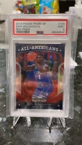 2019-20 Panini Prizm Draft Picks Zion Williamson Rookie Card #100 PSA 9 📈🔥 - Picture 1 of 2