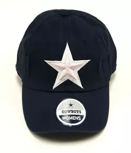 Dallas Cowboys Cap Womens Hat Navy / Pink Adjustable Strapback Slouch Cotton - Picture 1 of 4