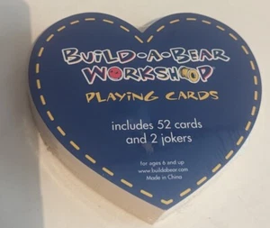 BUILD-A-BEAR BABW Herzförmige SPIELKARTEN NEU! - Bild 1 von 2