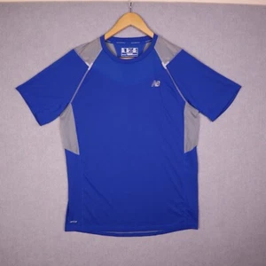 New Balance Size Medium NB Ice Men's Athletic Reflection Shirt Blue & Gray - Picture 1 of 9