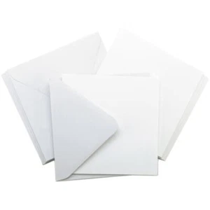 10 Square White Cards and Envelopes 5.5 x 5.5 - Picture 1 of 2