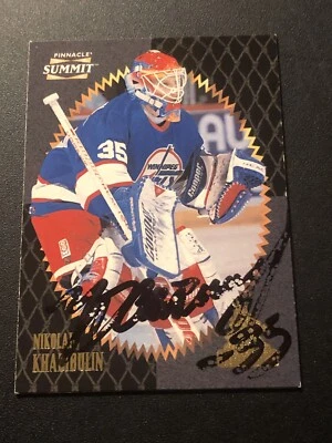 Pinnacle Summit Nikolai Khabibulin #41 1996-97 automático Foto 1 de 2