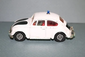 RARE VINTAGE Volkswagon police car CORGI TOYS 1200 Saloon Whizzwheels - Picture 1 of 6