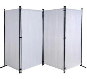 Paravent 4 Teilig 165 x 220 cm Stoff Raumteiler Trennwand Balkon Sichtschutz ... - Bild 1 von 8