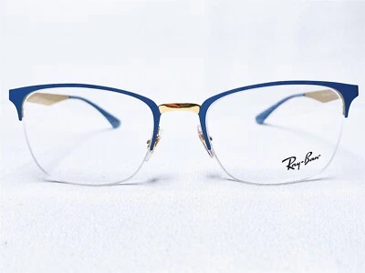 NUEVO Ray Ban RB6433 3039 Mujeres Unisex Gris/Azul sobre Dorado Monturas de Anteojos 51/19 Foto 1 de 4