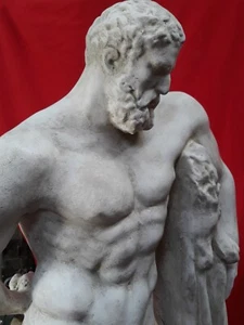 Hércules Piel de León Griega Italiana Escultura Estatua Figura Arte Estatuilla AUS 75 cm - Imagen 1 de 6
