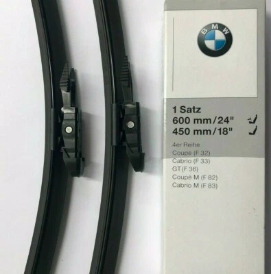 Genuine BMW Serie 4 Juego de escobillas del limpiaparabrisas delantero 61615A43588 F32/F33/F36/F82/F83 Foto 1 de 2