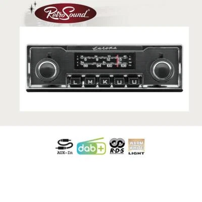 RETROSOUND RSD-EUROPA-1DAB 1-DIN DAB Autoradio Oldtimer US-Cars Oldsmobil - Bild 1 von 4