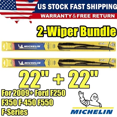 Limpiaparabrisas 2Pk 30221x2 para Ford F250 F350 2009+ F-450 F550 serie F Super Duty Foto 1 de 4