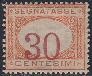 1890/94 - c. 30 arancio e carminio nuovo con gomma originale con varietà (23ca) - Foto 1 di 2