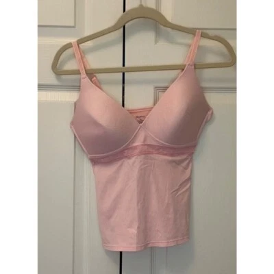 Sujetador sin mangas inalámbrico acolchado rosa Bestform para mujer talla 38C Foto 1 de 2