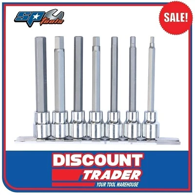 SP Tools 3/8" Square Drive InHex Deep Socket Rail Set 7 Piece Metric - SP20547 - image 1 of 2