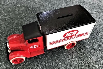 ERTL ~ IGA Hawkeye Delivery Truck Bank NOS  #1730 - Image 1 of 4