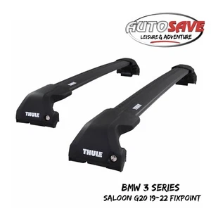 THULE - WingBar Edge Black Roof Bar Set for BMW 3 Series Saloon (19-on) Fixpoint - Picture 1 of 1