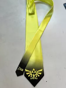 L@@K! Legend of Zelda - Triforce Gold Satin Krawatte - Bild 1 von 1