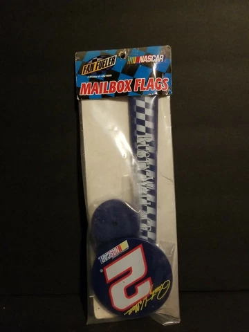 Rare Vintage Nascar Racing Rusty Wallace Mailbox Flag Fan Fueler Set Car Racing Cover