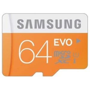64GB Memory Card Samsung Evo High Speed MicroSD Class 10 for Cell Phones - Picture 1 of 3
