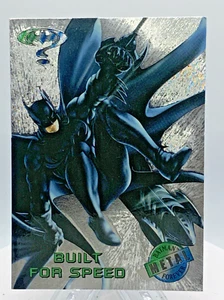 1995 Fleer Marvel Metal Silver Flasher Batman Forever #41-Built for Speed - Picture 1 of 2