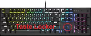 Corsair K60 RGB PRO LOW PROFILE Gaming-Tastatur !QWERTY Italienisch Layout! ✅ - Bild 1 von 2