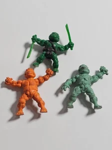 Set of 3 Teenage Mutant Ninja Turtles Bootleg Keshi figure - Picture 1 of 13