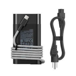 65W Dell Geflochtenes USB-C Laptop Ladegerät Ersatz für Dell Laptops - Bild 1 von 4