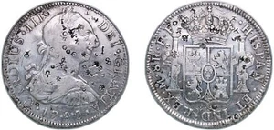 Mexico 1780 Mo FF 8 Reales Silver 903 XF - Picture 1 of 1