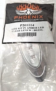 ******* NEW Phoenix P201114 LED Marker Light Amber Clear Lens 2 X 6 Inch 4 Diode - Picture 1 of 5