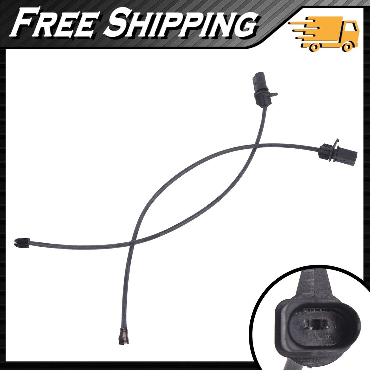 Brake Sensor Front A-Premium Brake Pad Wear Sensor - Fits 2018-2024 Audi Q5/ SQ5, A6/A7, E-tron Models (Rear, Left/Right) Front Brake Sensor