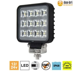 DBG 12-LED Square 960lm Compact LED Work Light Lamp 12V/24V ECE R10 EMC Approved - Picture 1 of 5