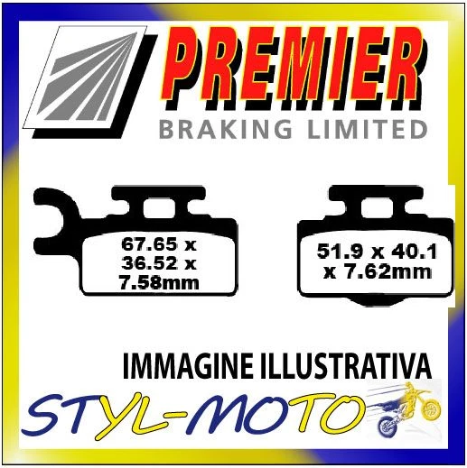 Pads brakes front organic Kawasaki KX 65 A9F / AAF / ABF / ACF / ADF 2004 - Image 1 of 1