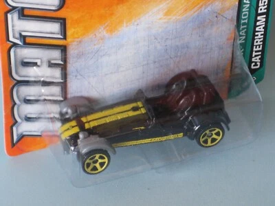 Matchbox Caterham Superlight R500 carrocería negra coche deportivo inglés modelo de juguete 63 mm c Foto 1 de 2