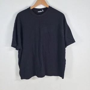 Asos Womens Size Large Black Tee Crew Neck Cotton - Picture 1 of 5
