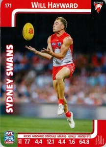 2025 Sydney Swans AFL TeamCoach Card - Will Hayward - Foto 1 di 3