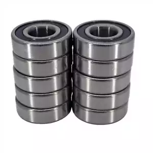 THE DUKE'S DEEP GROOVE BALL RUBBER SEAL BALL BEARING 10-PACK 6204-2RS 20x47x14 - Picture 1 of 5