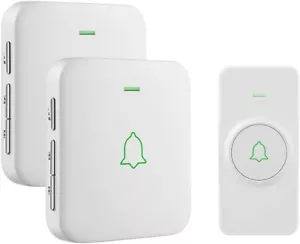 AVANTEK Wireless Doorbell, 1000 Feet/300 M Long Range Door Bells with 2 Receiver - Picture 1 of 9