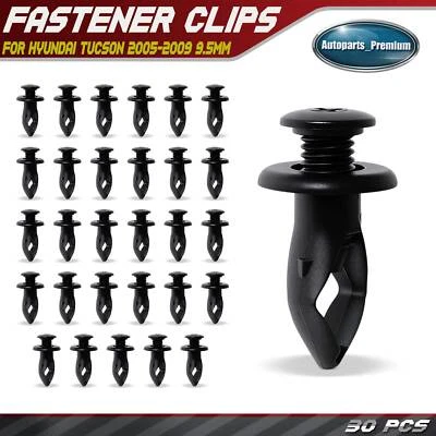 30Pcs 9.5mm Bumper Cover Push-Type Clips Retainers for Hyundai Tucson 2005-2009 - Image 1 of 4