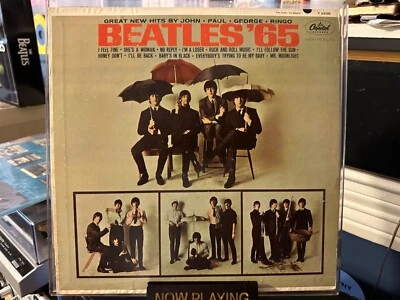 The Beatles Beatles '65 Record LP 1964 1st Rockaway Press Capitol T 2228 MONO - Image 1 of 4