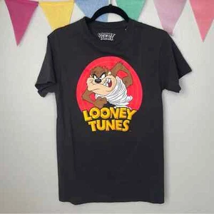Neu mit Etikett Looney Tunes Tasmanian Devil schwarzes T-Shirt | S - Bild 1 von 3
