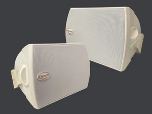 Pair of Klipsch AW-400 50W White Outdoor Loudspeaker Speakers - Picture 1 of 6