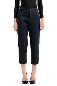 Dsquared2 Women's Navy Blue Flat Front Casual Pants US S IT 40 - Picture 1 of 4