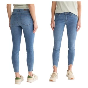 Kut from the Kloth CARLO ankle Skinny Jeans Blue Size 14 NWOT distressed hem - Picture 1 of 10