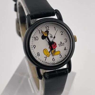 Relógio Lorus Mickey Mouse V811-0070 feminino 25mm caixa de resina quartzo três mãos - Imagem 1 de 4