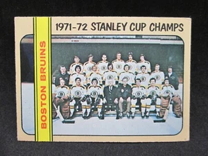 1972-73 Topps #1 Stanely Cup Champions Boston Bruins En muy buena condición - Imagen 1 de 2