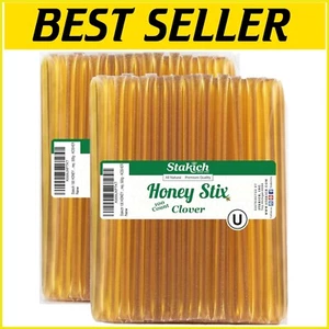 Pure Clover Honey Stix - 200 Convenient Single-Serve Sticks for Drinks & Snacks - Picture 1 of 6