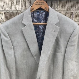 Ralph Lauren Herren 40 L Beige Blazer Polyester Viskose Blumenfutter Sport Mantel - Bild 1 von 8