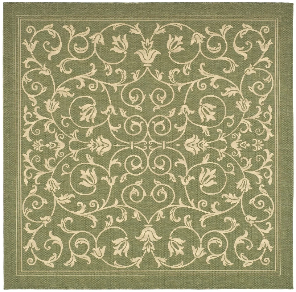 Safavieh Indoor / Outdoor Olive / Natural Area Rugs - CY2098-1E06 - Image 1 of 1