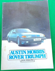 AUSTIN MORRIS MG ROVER TRIUMPH GENNAIO FEBBRAIO 1982 BROCHURE DI VENDITA 79 PAGINE TR7 MAXI - Foto 1 di 11