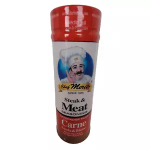 Chef Merito Steak & Meat Seasoning Carne Asada & Bistec Large 18 Ounce Latin - Picture 1 of 22